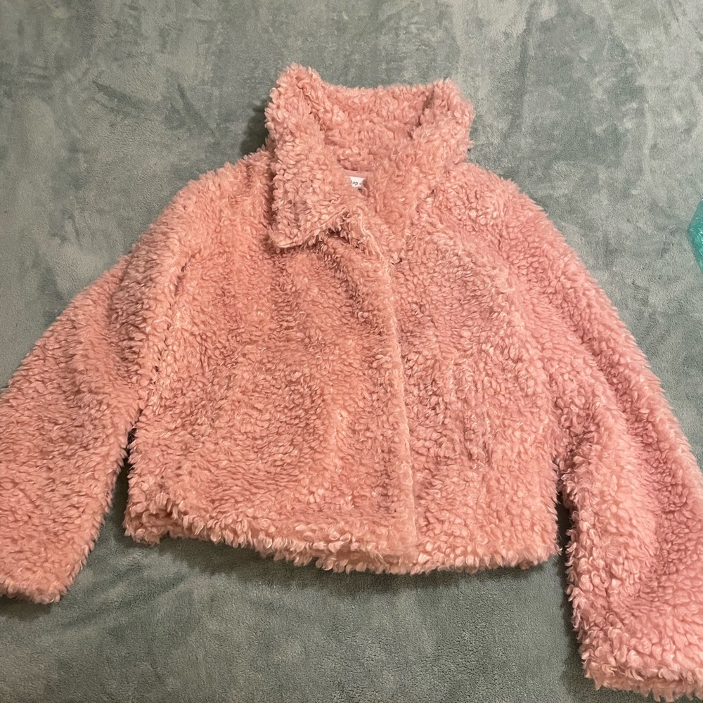 bishop + young Women’s Pink Teddy Coat